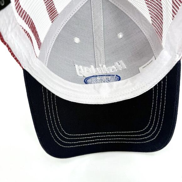 Holiday Ford Embroidered Patch Strap Back Mesh American Flag Trucker Cap - Picture 5 of 8